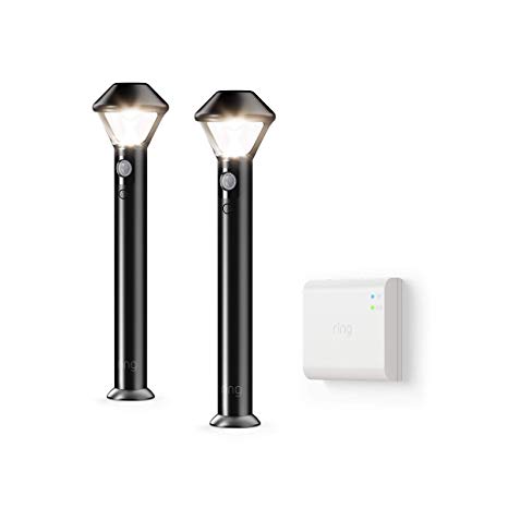 Introducing Ring Smart Lighting -  Pathlight, Black (Starter Kit: 2-pack)