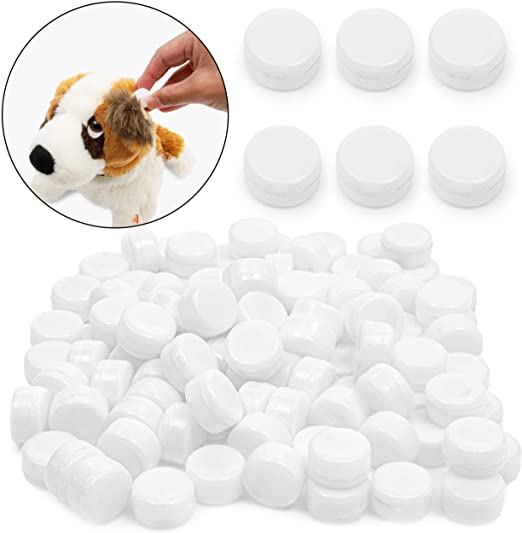 Juvale White Round Rattle Noisemaker for Toys (0.83 Inches, 100-Pack)