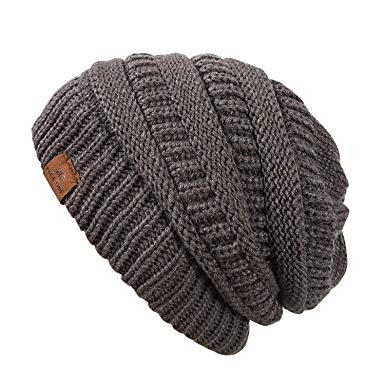 PAGE ONE Womens Winter Warm Trendy Slouchy Chunky Knit Beanie Hat