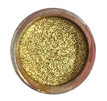 GOLD HIGHLIGHTER DUST (7 GRAMS) (7 grams Net. container) Cake, Topper by Oh! Sweet Art Corp