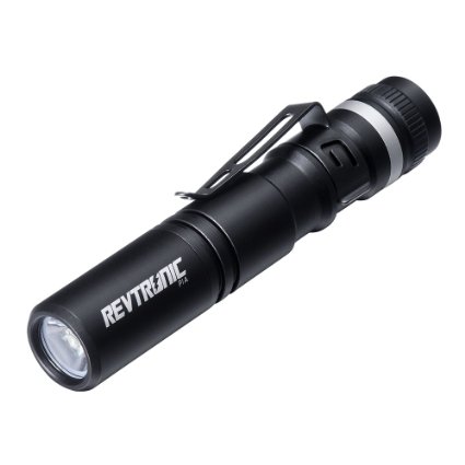 Revtronic P1A LED Pocket Flashlight with Clip - Best for Camping Hiking Inspection Maintenance and EDC - Waterproof IPX-6 Compact Lightweight Easy to Use - 1 AAA Duracell Battery Included
