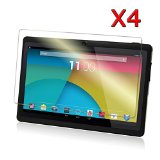 Transwon 4-Pack Ultra-Clear HD Screen Protector for 7 Inch Android Tablet inclu Dragon Touch 7 Y88X  Y88 A13 Q88 DanCoTek 7 Rearway 7 Haehne Tab1 7 Trimeo TM Quad Core 8GB HD Android Tablet PC Trimeo 7 Tablet Gooweel Q8hd 7 A33 Tagital T7X 7 Zeepad 7 Inch Tablet Alldaymall A88X A88S 7 NeuTab N7 Pro 7 Yuntab 7 Q88 Allwinner A23 KingPad K70 7 Osgar Ultrathin 7 inch 16GB Tablet PC ProntoTec Axius Series Q9  Q9S 7 Inch Android 44 Tablet PC ProntoTec 7 Android 44 KitKat Tablet PC FONESO Ultrathin 7 DeerBrook 7 A23 Chromo inc 7 Inch Tablet Condroid X7 Condroid 7 GMS Solotab S7 7More suitable models please check the Product Description - High Definition Invisible Protective Screen Film with Cleaning Cloth