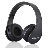 Ecandy Headphones Stereo High Definition on Ear Detachable Audio Cable 35mm - Superior Response  Foldable Reference Headphone Structure  Powerful Bass Headphones  Apple Headphones and Samsung Headphones Compatible - Sport Headphones Portable and Foldable  Running Headphones Workout Walking and More 2015 Top Rated Amazon Headphones Black