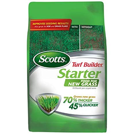 Scotts Turf Builder Lawn Food - Starter Food for New Grass, 14,000-sq ft (Lawn Fertilizer for Newly Planted Grass) (Not Sold in Pinellas County, FL)