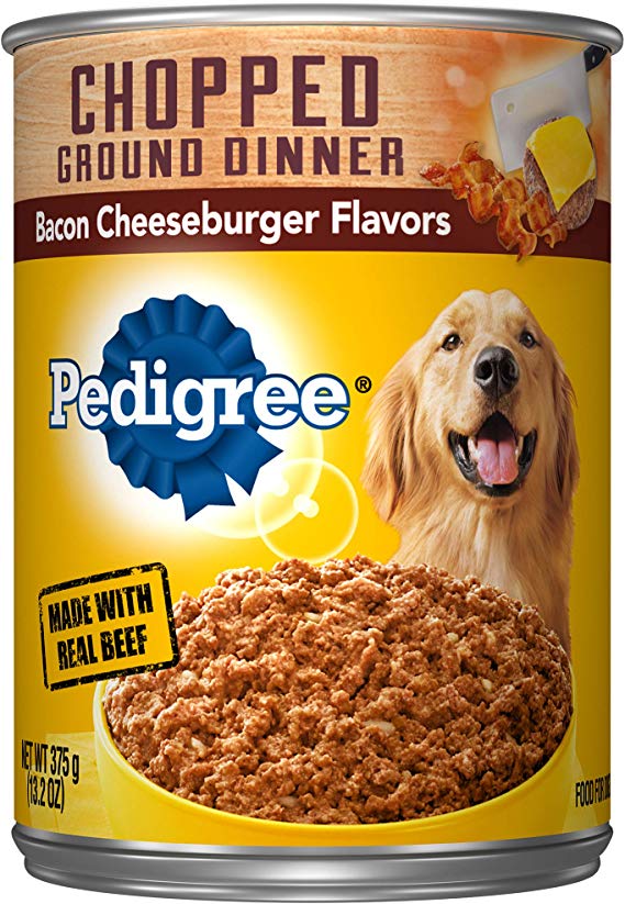 Pedigree Chopped Ground Dinner Adult Wet Dog Food, 13.2 oz. Cans