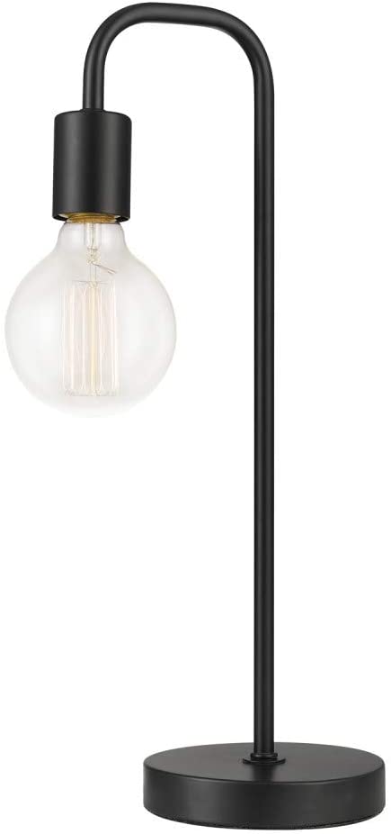 Globe Electric 12920 Holden 18" Table Lamp, Black, Satin Finish