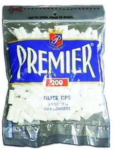 PREMIER FILTER TIPS 200 PIECE BAG - NEW