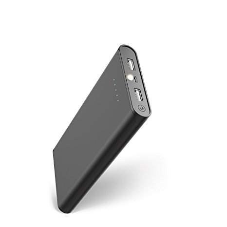 Merope 20000mAh Power Bank,Charge an iPhone6 10 Times,External Battery Portable Charger(Black)