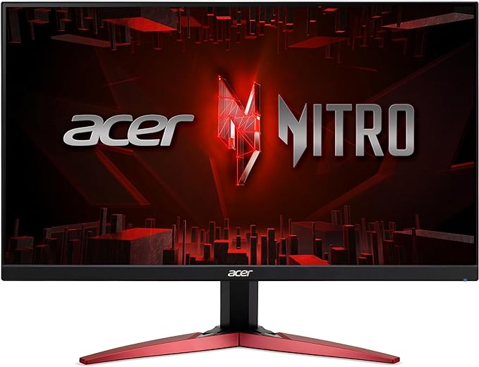 Acer Nitro 23.8" Full HD 1920x1080 PC Gaming Monitor | AMD FreeSync | Up to 100Hz Refresh | 1ms (VRB) | 99% sRGB | Two 2W Speakers | VESA Mountable | 2 x HDMI Ports 1.4 & 1 x VGA Port | KG241Y Ebmiix