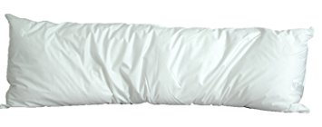White Goose Feather/Down Body Pillow (Size 20" x 60")