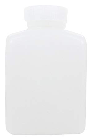 Nalgene HDPE Plastic Wide Mouth Rectangular Storage Bottle - Clear