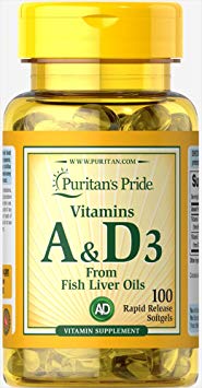 Puritan's Pride Vitamins A & D 5000/400 IU-100 Softgels