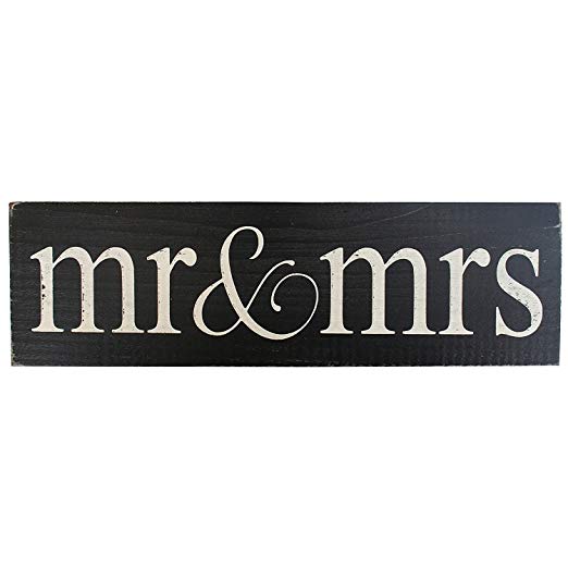 Mr & Mrs Vintage Wood Sign for Wedding Decoration, Prop, Gift or Wall Decor -- PERFECT WEDDING GIFT!