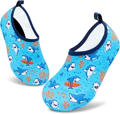 VIFUUR Kids Water Shoes Girls Boys Quick Dry Aqua Socks for Beach Swim Outdoor Sports