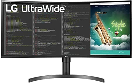 LG 35” VA HDR QHD UltraWide Curved Monitor, Black (35BN75C-B)