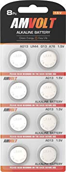 LR44 AG13 Battery - [Ultra Power] Premium Alkaline 1.5 Volt Non Rechargeable Round Button Cell Batteries for Watches Clocks Remotes Games Controllers Toys & Electronic Devices