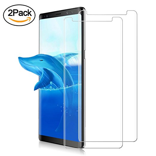 Galaxy Note 8 Screen Protector, ONSON [2 Pack] Samsung Galaxy Note 8 Tempered Glass 3D Screen Protector, 9H Hardness, Bubble Free, Anti-Fingerprint HD Screen Protector Film