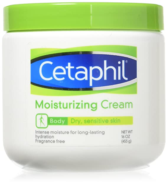 Cetaphil Moisturizing Cream for Very Dry/Sensitive Skin, Fragrance Free 16 oz