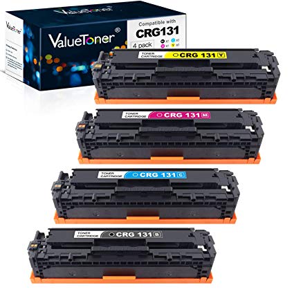 Valuetoner Remanufactured Toner Cartridge Replacement for Canon 131 131H to Use with ImageClass LBP7110Cw MF624Cw MF628Cw MF8280Cw Printer (1 Black, 1 Cyan, 1 Magenta, 1 Yellow) 4 Pack