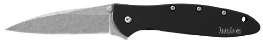 Kershaw 1660SWBLK Leek Folding Knife with SpeedSafe