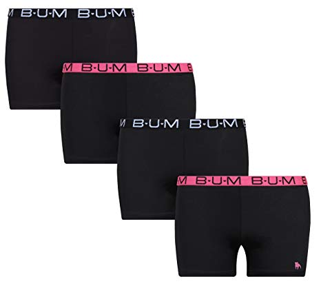 B.U.M. Equipment Girls' Active Playground School Uniform Dance Shorts - 4 Pack