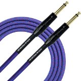 KIRLIN Cable IWB-201BFG-10RO 10-Feet 14-Inch Straight Premium Plus Instrument Cable Royal Blue Tweed Woven Jacket
