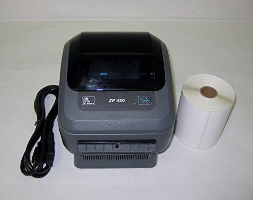 Zebra ZP450 Thermal Label Printer Bundle (1,000 labels included)