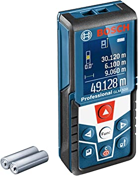 Bosch Professional Laser Measure GLM 500 (Working Range: 0.05m-50m, Incline Range: 0 – 360°, Measurement Accuracy:  /- 1.5 mm, 2x Batteries AAA, in cardboard box)