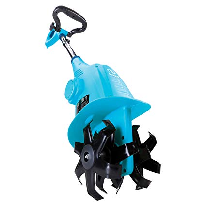 Sun Joe TJ599E-BLU Aardvark 2.5 Amp Electric Garden Cultivator, Blue