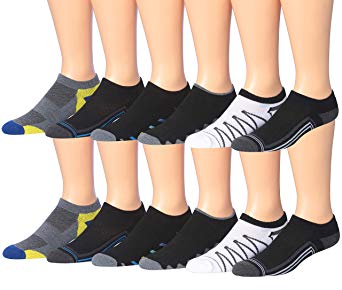 James Fiallo Men's 12-Pairs Low Cut Athletic Sport Socks