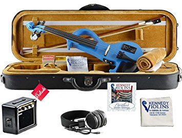 Bunnel EDGE Electric Violin Outfit Bombshell Blue