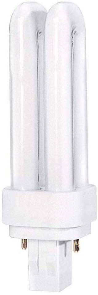 Luxrite LR20300 CF13DD/835 13-Watt Double Tube Compact Fluorescent Light Bulb, Natural White, 3500K, 900 Lumens, GX23-2 Bi-Pin Base, 1-Pack