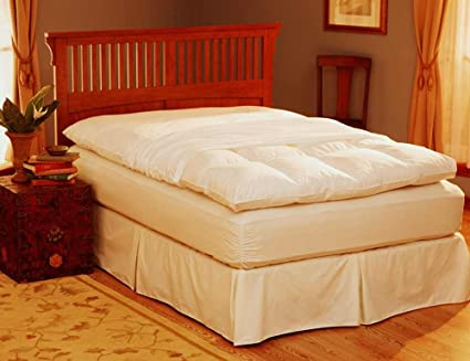 Feather Bed Cover With Zip Closure - Full