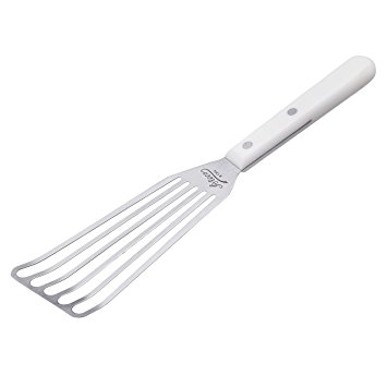 Ateco 1364 Slotted Spatula with 6 by 3-Inch Stainless Steel Blade, Plastic Handle, Dishwasher Safe