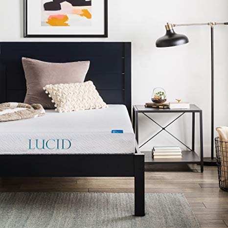 Lucid 6 Inch Memory Foam Mattress, Dual-Layered, CertiPUR-US Certified, Firm Feel, Full Size