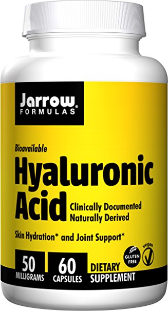 Jarrow Formulas Hyaluronic Acid, Promotes Skin Hydration and Healthy Joints, 60 Capsules