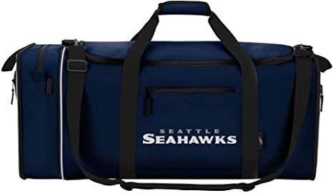 Officially Licensed NFL Steal Duffel Bag, Multi Color, 28" x 11" x 12"