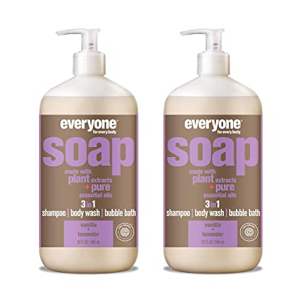 Everyone 3-in-1 Soap: Vanilla and Lavender, 32 Ounce, 2 Count