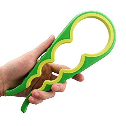 Premium Easy Grip Can Bottle Jar Lid Opener - Designed For Small Hands, Seniors or Anyone Who Suffers From Arthritis (Green)