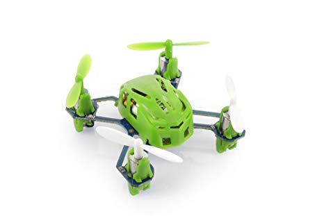 HUBSAN H111 Nano Q4 4-Channel 6 Axis Gyro Mini RC Quadcopter with 2.4Ghz Radio System Mode 2 RTF- Carton Case Green