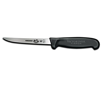 Victorinox 6 Inch Straight Fibrox Pro Boning Knife with Semi-flexible Blade