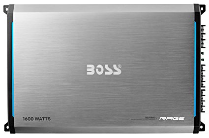 BOSS AUDIO RGF1600 Rage 1600-Watt Full Range, Class A/B 2 to 8 Ohm Stable 4 Channel Amplifier with Remote Subwoofer Level Control