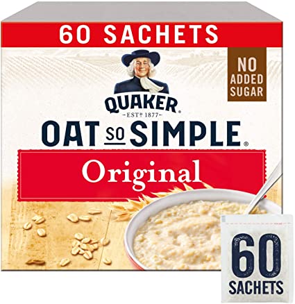 Quaker Oat So Simple Original Porridge Sachets, 60 x 27 g