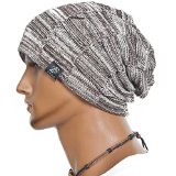 Cool Men Roll Knit Beanie Rectangular Winter Skullcap Top Hat B816