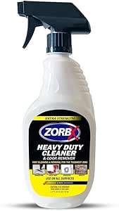 ZORBX Extra Strength Heavy Duty All-Purpose Cleaner & Odor Remover, 1.5 pounds | Concrete, Wood, Metal, Glass | 24 Fl Oz