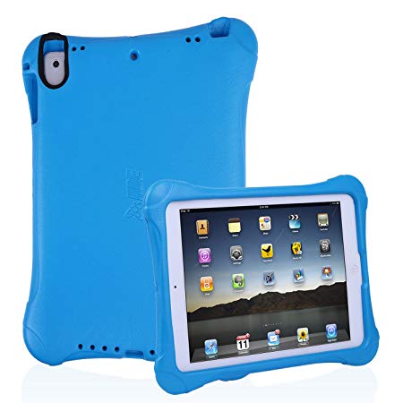HDE Kids Case for New iPad 2018 / 2017 9.7 Inch - Impact Resistant Light Weight Shock Proof Protective Cover for Apple iPad 9.7" (5th and 6th Generation Models) - Blue