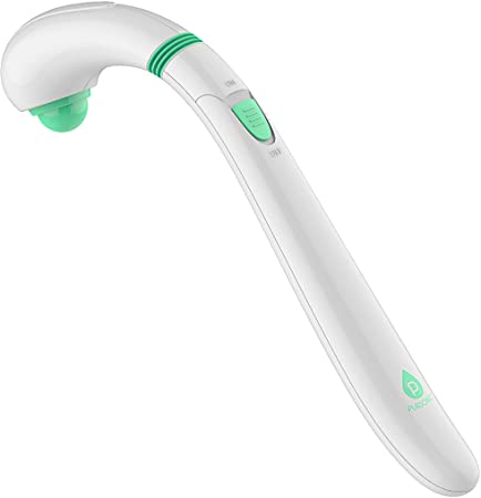 Pursonic Vibration Handheld Massager for Back, Foot, Neck, Shoulder, Leg, Calf Pain Relief, 2 Speeds,for Hard to Reach Areas, Easy Grip Handle