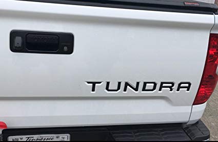 BDTrims | Tailgate Letters for Toyota Tundra 2014-2019 Plastic Inserts (Matte Black)