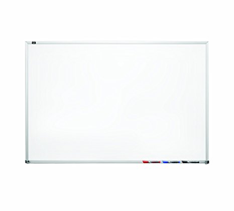 Quartet Economy Non-Magnetic Dry-Erase Board, Aluminum Frame, 6 X 4 Feet (25146)