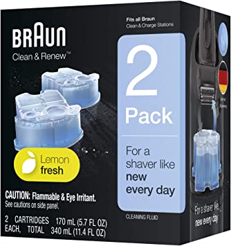 Braun Clean and Renew Refill Cartridges, 2 Count